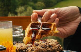 Houten Villa "ReisnaarPolen" Royaal ontbijt tevens Gluten Lactose vrij, Vega en diner mogelijk, sauna en Hottub - Foto 30