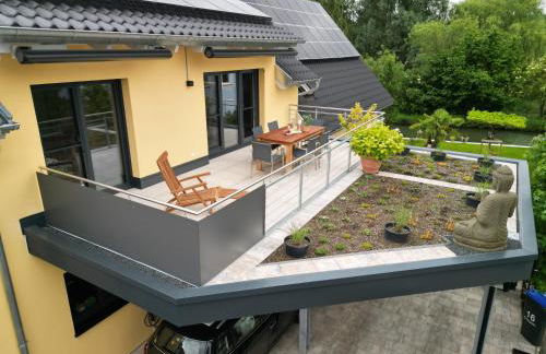 Ferienwohnung, 2 Zimmer, 4 bis 6 Personen, 67 qm, mit großem Balkon, entlang am Fluss, an der Aach, am Bodensee, nah am Naturschutzgebiet - Foto 26