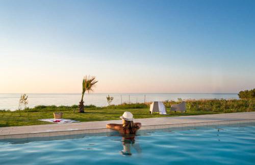 Beachfront Nymphes Aigli with Private Pool, Children Area & BBQ - Photo 1