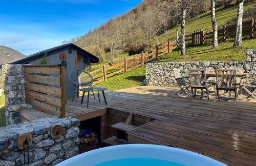 Chalet Le René-Sens - 5 pers - Grande terrasse - bain nordique SPA - Piscine - Foto 27