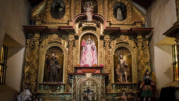 Altar da igreja de São Francisco, em Yavi