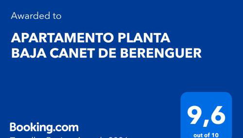 APARTAMENTO PLANTA BAJA CANET DE BERENGUER - Foto 2