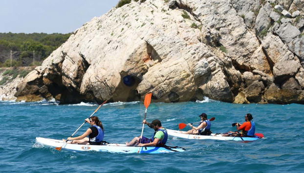 Remando en kayak por el Mediterráneo
