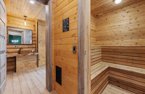 Log House Chalet, Volleyball field, Sauna, Hot Tub - Foto 49