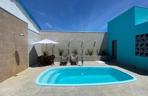 Casa com piscina e um quarto com ar split pé na areia a 50 metros da praia - Foto 3