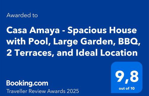 Casa Amaya - Spacious House with Pool, Large Garden, BBQ, 2 Terraces, and Ideal Location - Photo 28