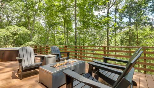Private Hot Tub and Fire Pit Family Broadway Cabin - Foto 1