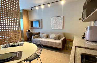 Studio 404 com Piscina e Academia Ar Condicionado no Centro Cívico com Garagem - Foto 12