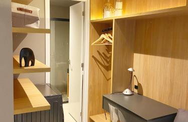 Consolacao GREY BOX - Studio de Luxo no Centro - Ar Condicionado - Cama Queen - Maquina de Lavar - Prox Metrô- Cozinha Completa - Wifi 500mbps - 7 andar - Foto 16