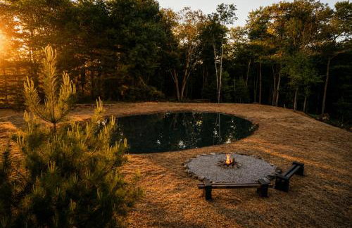 Hot Tub, Pond, 2 Fire Pits Mural Art Cabin - Foto 28