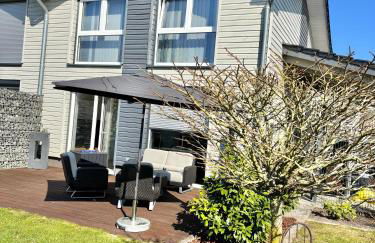 Wood&Stone - Modernes Haus in Seenähe am Tankumsee mit Terrasse, Outdoorküche, Kamin, Homeoffice Bereich & voll ausgestatteter Küche im Naherholungsgebiet - Foto 2