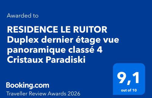 RESIDENCE LE RUITOR Duplex dernier étage vue panoramique classé 4 Cristaux Paradiski - Foto 72