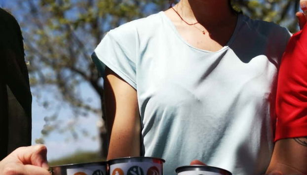 Disfrutando de un aperitivo