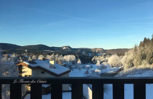Confortable Studio de montagne avec loggia et jolie vue Les Rousses "Le Flocon des Cimes" Station de ski familiale Jura 39 - Foto 2