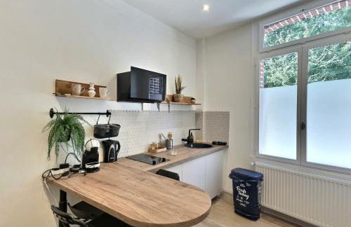 Bel appartement rdc détente Balnéo & Ciné & Terrasse proche Centre Gare Amiens - Foto 12