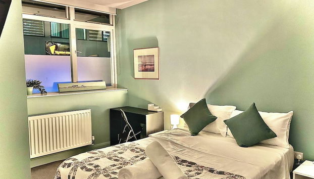 Modern Central Edwardian Apartment 4pp Private Ent - Foto 2, Habitación