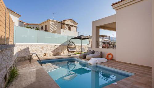 Family Villa Ismini with Private Pool & Stunning Views, near Rethymno and the Beach - Foto 5, sunbed