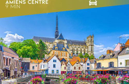 L'Estrade - Parking Centre 5 min Gare d'Amiens - Foto 27