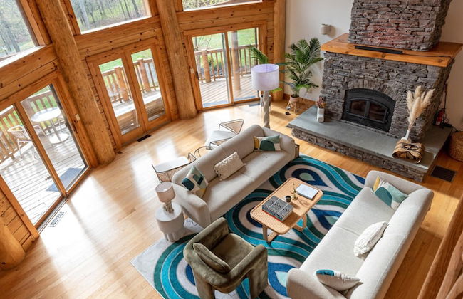 Sun-filled Log Home on 20 Prvt Acres Nr Rhinebeck - Foto 11