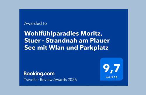 Wohlfühlparadies Moritz, Stuer - Strandnah am Plauer See mit Wlan und Parkplatz - Photo 44