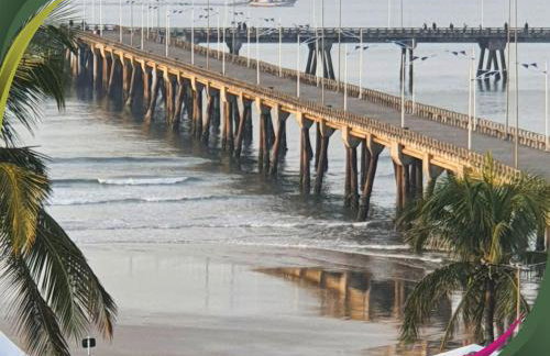 Apartamento Mongaguá com vista para a Plataforma de Pesca - Foto 13