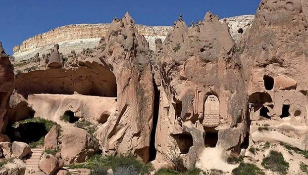 Explore the famous fairy chimneys of Cappadocia