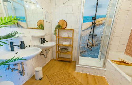 THE BIG MÜNSTER für bis zu 12, Whirlpool, Sauna, zentral, Tischfußball, Balkon, Gasgrill - Foto 16