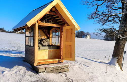 5Sterne Ferienwohnung im Fachwerk mit Bergblick in Alleinlage und großem Garten, Infrarotkabine - Foto 28