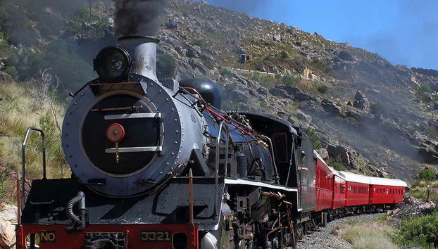 Historical steam train