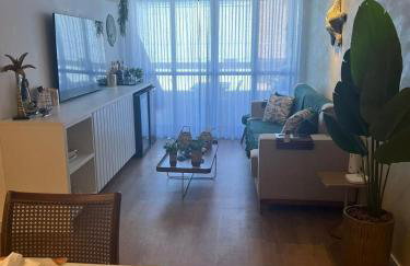 Apartamento completo na melhor praia da grande João Pessoa 40 metros da praia - Foto 7