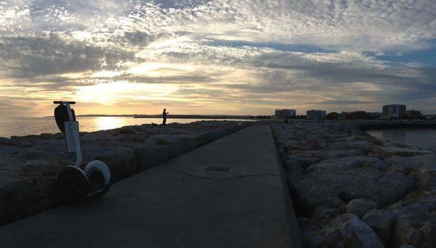 Segway al atardecer