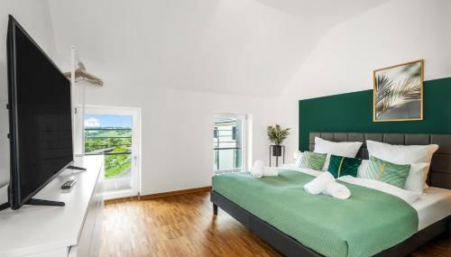 DND Design Loft I 170qm I Parken I Balkon I Workstation I Netflix I Kaffee I Waschmaschine I Trockner I Xbox I Ausblick - Foto 3, towels