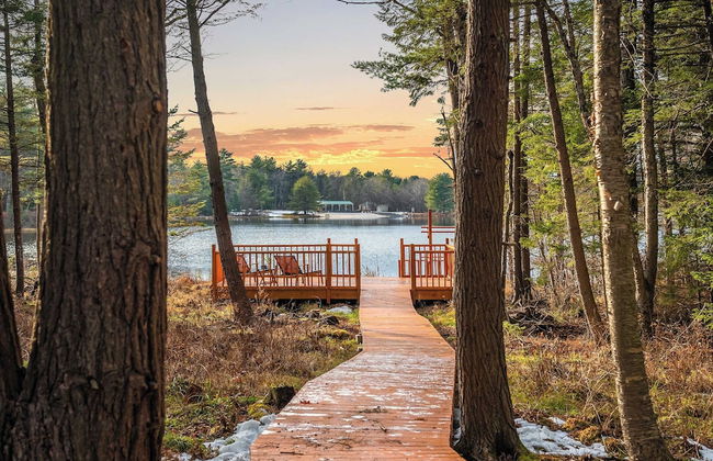 Lakeview Sunset Heaven Waterfront Escape + Private Dock Firepit + Game Room New Construction - Photo 36