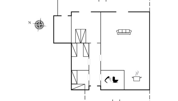 "Erok" - 100m from the sea - Foto 2, Floorplan