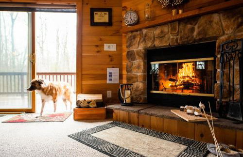 Massive Log Chalet with Hot Tub - Foto 8