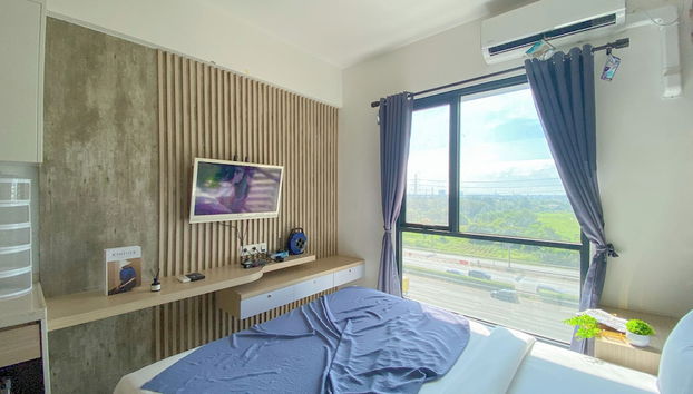 Warm And Homey Studio At Sky House Alam Sutera Apartment - Foto 4, Habitación