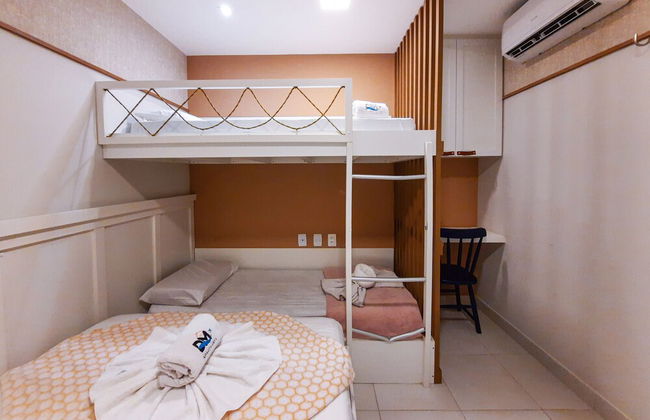 VG Sun Pé na Areia Luxuoso Térreo Gourmet 8 pessoas By DM Apartments - Foto 15