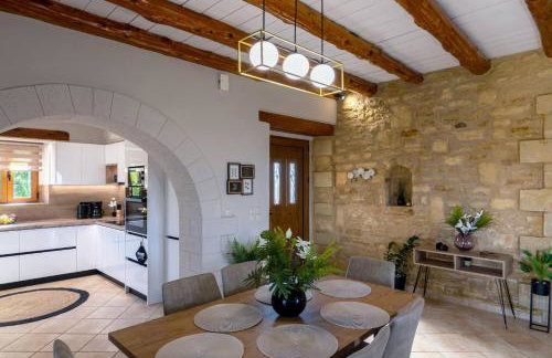 Stone villa Halepa panoramic view, private pool,big garden & quiet - Foto 42