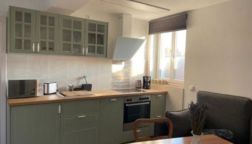 Zschampert Hof bei Leipzig Ruhige Ferienwohnung Landliebe für 2-3 Personen - Foto 2, stove, pet friendly, toaster, minibar