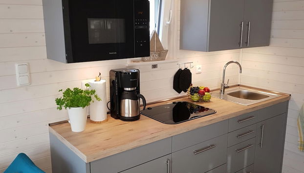 Houseboat Hecht in Egernsund at the Marina Minde - Foto 4, Cucina privata