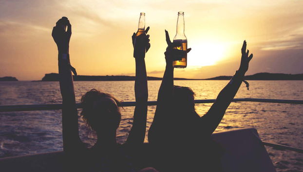 Tramonto a bordo del Float Your Boat