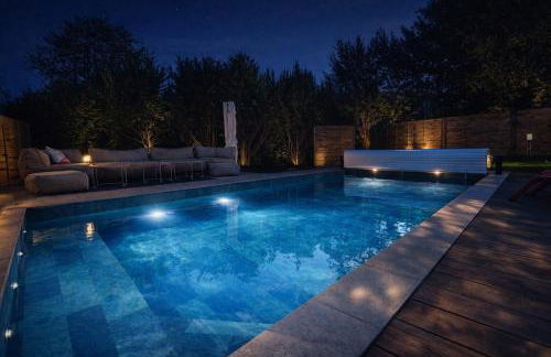 Villa Avril & spa 15 pers- location Villa de Prestige 2 Piscines intérieur et extérieur et sauna - Foto 23