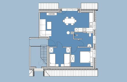 Dünentraum, Ferienwohnung für 4 Personen - Erwachsene oder Kinder - in DE FEERJENHUSEN am Haubarg von Vollerwiek, Fertigstellung April 2020 - Foto 4