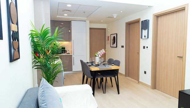 Bloomfields 1BR Azizi Riviera Meydan - Foto 5, Zona de estar