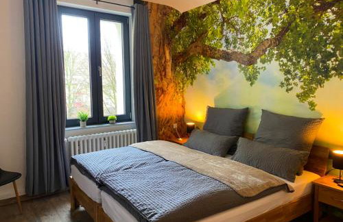 BIELEFELD CITY APARTMENTS - Wood - 2 Schlafzimmer, voll ausgestattete Küche, modernes Badezimmer, schnelles WLAN - Foto 2