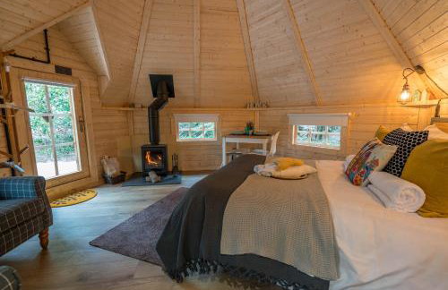 Cabin for 2 - Outdoor Bath Wood Burner - Foto 8