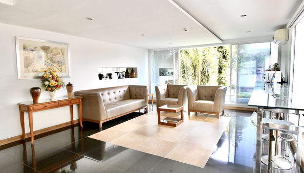 Zona de estar del vestíbulo