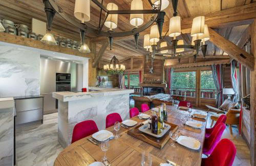 SOMPTUEUX CHALET BARON MEGEVE VUE.Jaccuzi.4 mn a pied au centre - Foto 27