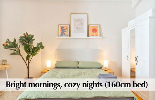 Calm City Escape - 75m2 Central Berlin Altbau-Apartment, 2BR, Smart-TV, Garden - Foto 10