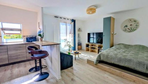 NANCY Appart ZEN - 5 minutes du centre-ville, parking gratuit - Foto 4, wardrobe